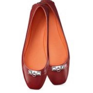 Hermes Paris Liberty Red Flats